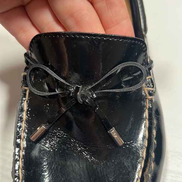 Men’s Sperrys topsiders size 10 in black and white stitching - Picture 8 of 17